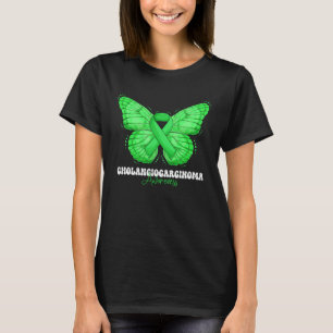 Cholangiocarcinoma Awareness Month Green Ribbon Bu T-Shirt