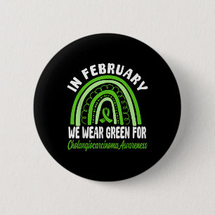 Cholangiocarcinoma Awareness Wear Green Ribbon  6 Cm Round Badge