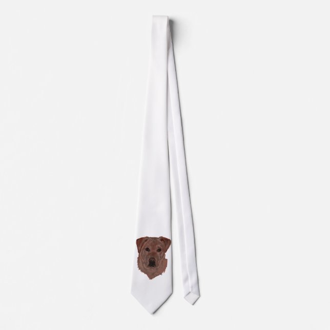 Cholcolate Brown Labrador Retriever Tie (Front)