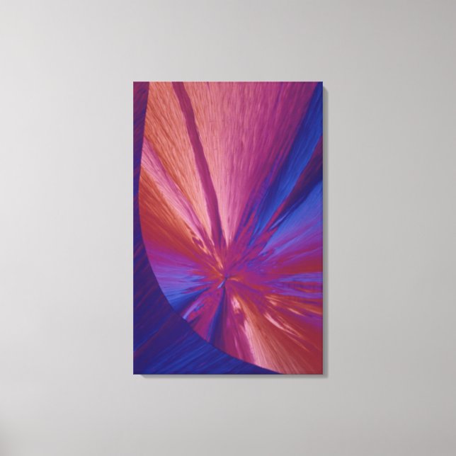 Cholesterol Crystals Canvas Print (Front)