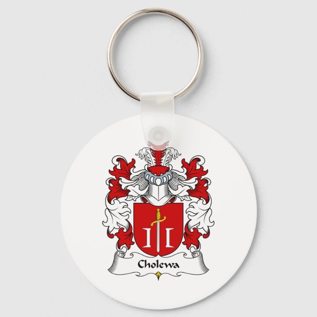 Cholewa Family Crest Key Ring (Front)