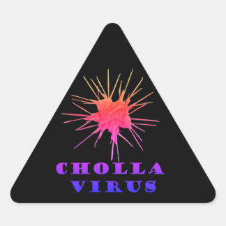 Cholla virus  triangle sticker