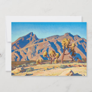 Chollas Against the Mountains by Maynard Dixon Invitation