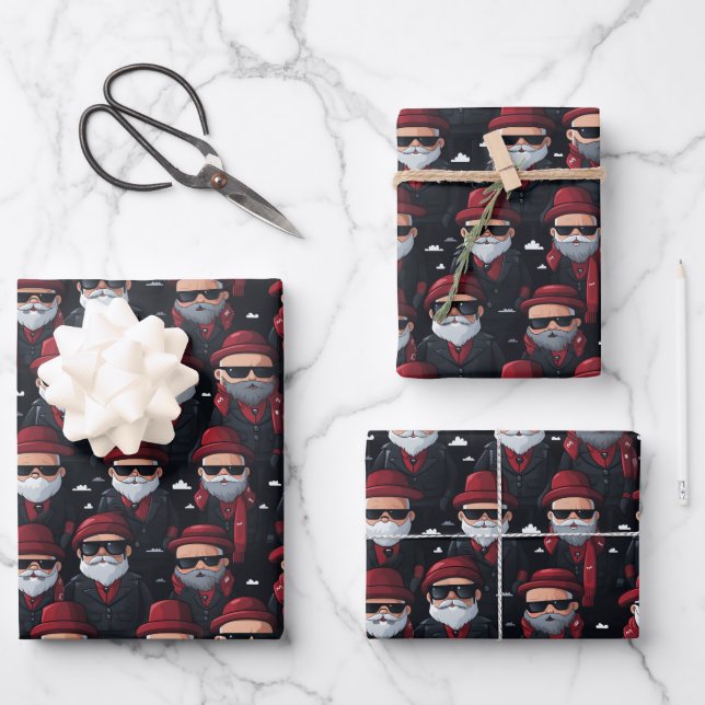 Cholo Santa Wrapping Paper Sheet (Front)