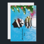 Cholo Snowman Foo Christmas Tree Lights Snow Invitation<br><div class="desc">Spread Christmas Joy with this fun card that features my illustration of a cholo snowman looking at Christmas tree lights in the snow.</div>