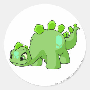 Chomby Green Classic Round Sticker