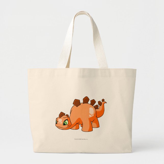 Chomby Orange Large Tote Bag (Front)