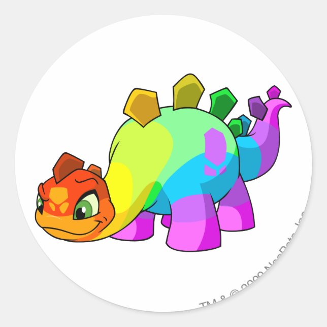 Chomby Rainbow Classic Round Sticker (Front)