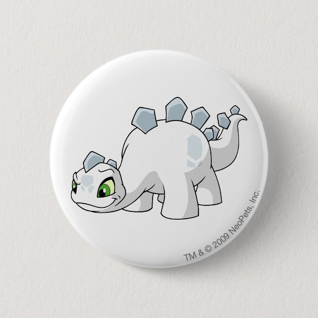 Chomby White 6 Cm Round Badge (Front)