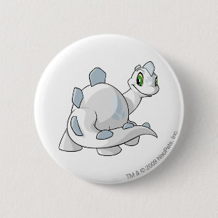 Chomby White 6 Cm Round Badge
