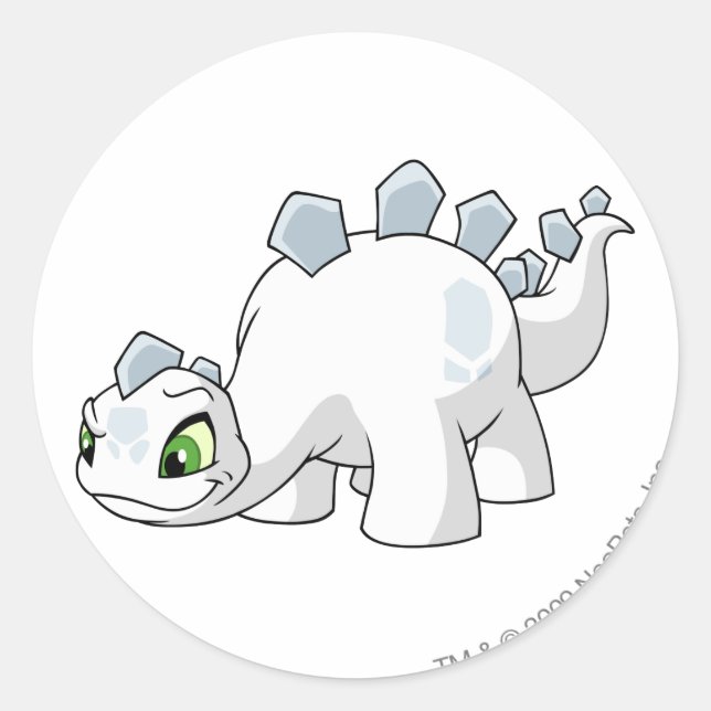 Chomby White Classic Round Sticker (Front)