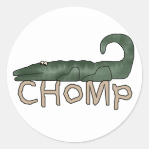 Chomp Alligator Classic Round Sticker
