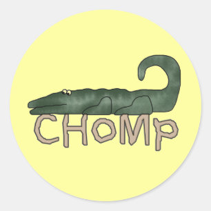 Chomp Alligator Tshirts and Gifts Classic Round Sticker