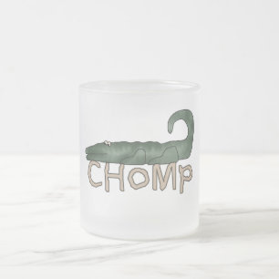 Chomp Alligator Tshirts and Gifts Frosted Glass Coffee Mug