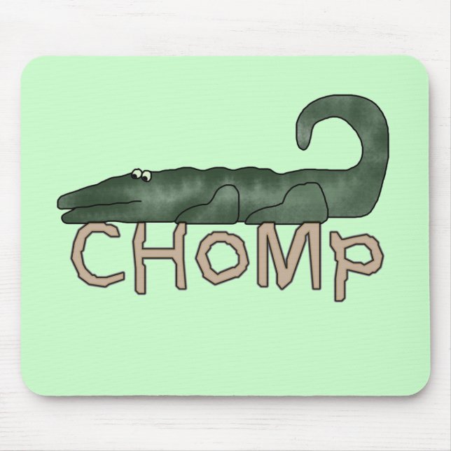 Chomp Alligator Tshirts and Gifts Mouse Pad (Front)
