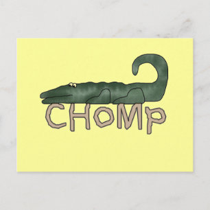 Chomp Alligator Tshirts and Gifts Postcard