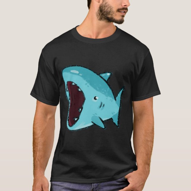Chomping Little Shark T-Shirt (Front)
