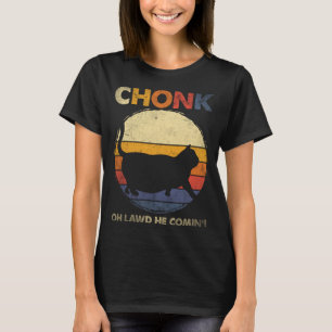 Chonk Cat Big Meme Funny Retro Style Vintage Cats T-Shirt
