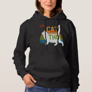 Chonk Cat Meme All About Dat Chonky 70s Vintage Su Hoodie