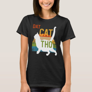 Chonk Cat Meme All About Dat Chonky 70s Vintage Su T-Shirt
