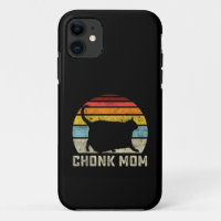 Chonk Cat Mum Scale Meme Funny Retro Style Mummy C