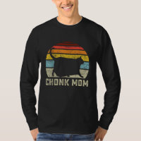 Chonk Cat Mum Scale Meme Funny Retro Style Mummy C