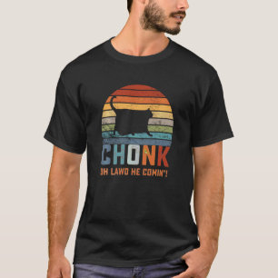 Chonk Cat Scale Meme Funny Retro Style Vintage Cat T-Shirt