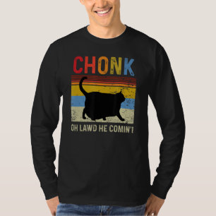 Chonk Cat Scale Meme Funny Retro Style Vintage Cat T-Shirt