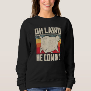 Chonk Cat Scale Meme  Retro Style Vintage Cats Mem Sweatshirt