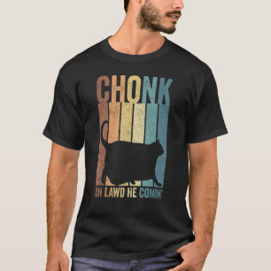 Chonk Cat Scale Meme Retro Style Vintage Cats Mem T-Shirt