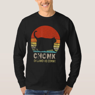Chonk Cat Scale Meme Retro Vintage Cats Memes 1 T-Shirt