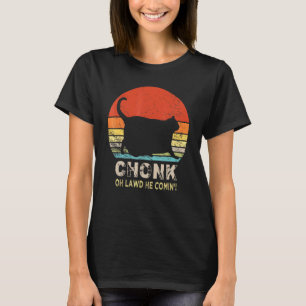 Chonk Cat Scale Meme Retro Vintage Cats Memes 1 T-Shirt