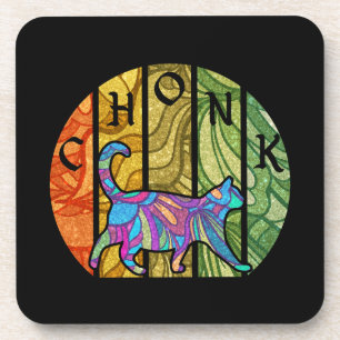Chonk Cute Cat Coaster