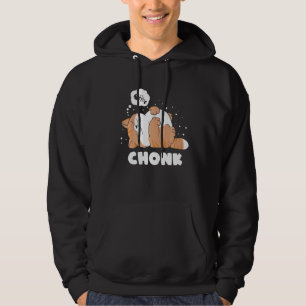 Chonk Lazy Cat Does Not Approve  Meme Hoodie