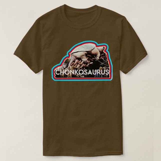 Chonkosaurus Chicago River Snapping Turtle T-Shirt (Design Front)