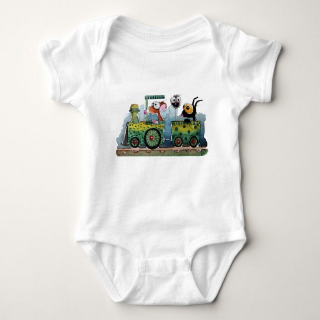 Choo choo baby bodysuit (Front)