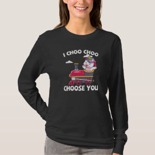 Choo Choo Choose You Train Valentines Day Toddler T-Shirt