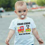 Choo Choo I'm 2 Years Old Train Kids Birthday Gift Baby T-Shirt<br><div class="desc">Choo Choo I'm 2 Years Old Train Kids Birthday Gift Baby</div>