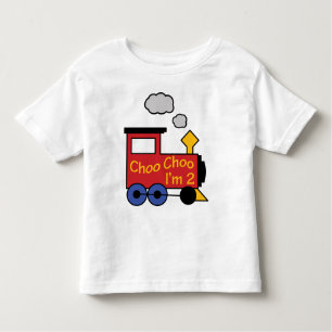 Choo Choo I'm Two Toddler T-Shirt