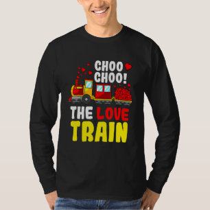 Choo Choo The Love Train Valentines Day Cute Heart T-Shirt