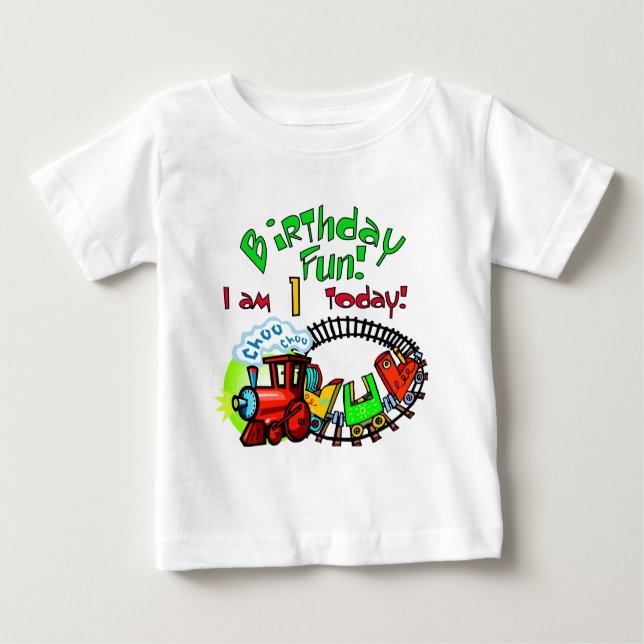 Choo Choo Train 1st Birthday Tshirts and Gifts (Front)