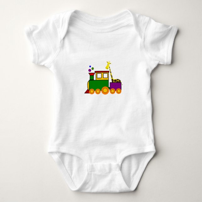 Choo-Choo Train Baby Jersey Bodysuit (Front)