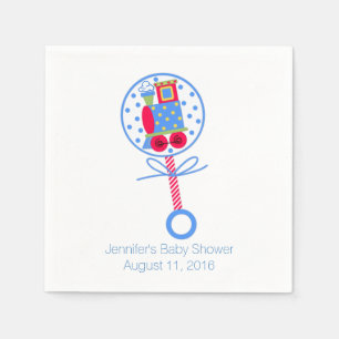 Choo Choo Train Baby Shower Paper Napkins