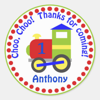 Choo Choo Train Favour Stickers