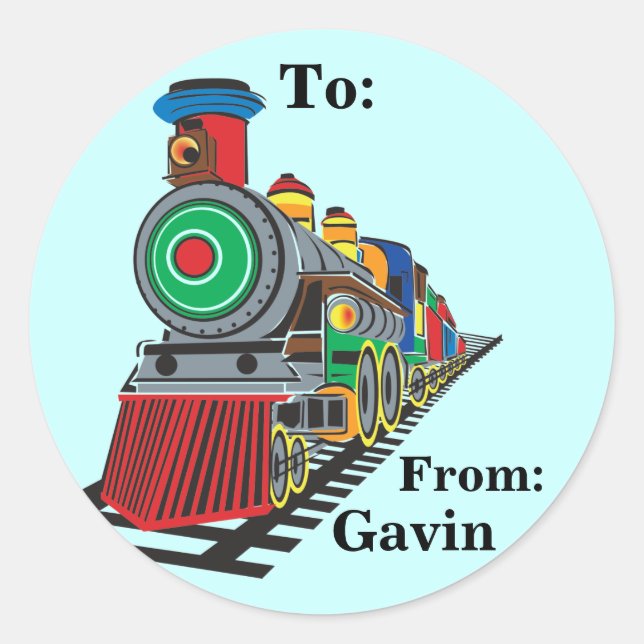 Choo Choo Train Gift Label (Front)