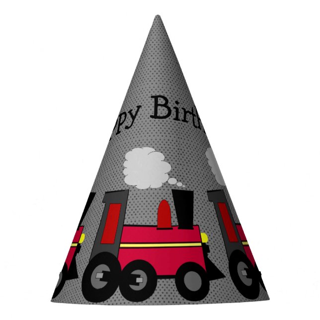 Choo Choo Train Party Hat (Front)