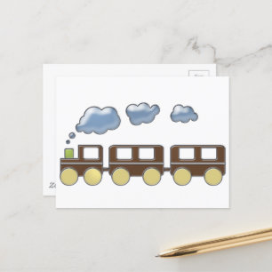 Choo Choo Train Postcard