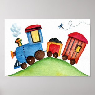 Choo-choo Train print