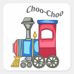 Choo Choo Train Square Sticker