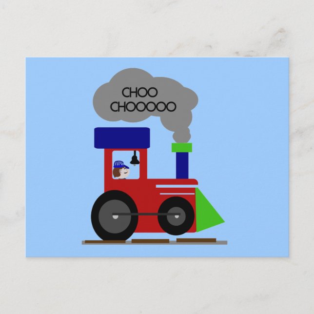 Choo Choo Train tshirts and Gifts Postcard (Front)